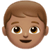 👦🏽 boy: medium skin tone display on Apple